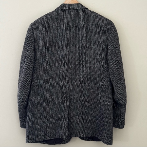 Jean Paul Germain Gray Herringbone 100% Wool Blazer Size 42R - Picture 3 of 7